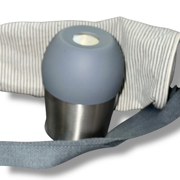 Pampered Chef Canvas Wine Bag Striped & Tumbler Silicone Sleeve 100093 Hostess - Picture 12 of 15